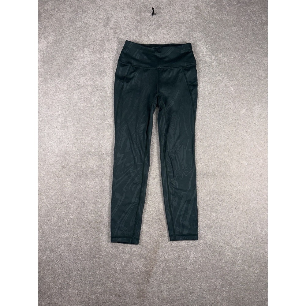 sweaty betty all day leggings 7/8 length green size 4